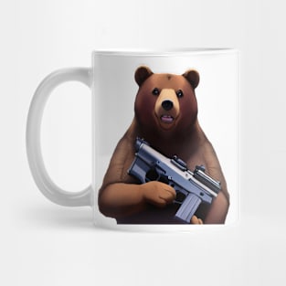 Bear Gun Sticker Mug